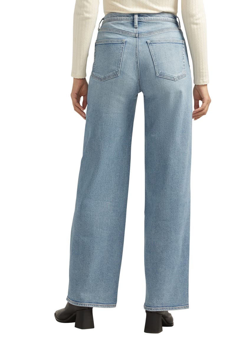 V-Front Wide Leg Jeans, Alternate, color, INDIGO