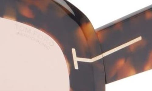 Tom Ford 53mm Square Sunglasses In Brown