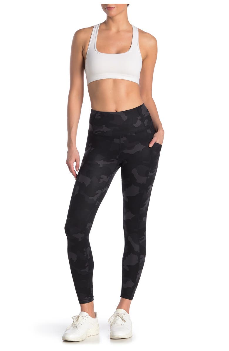 90 DEGREE BY REFLEX Lux Camo Side Pocket Leggings, Main, color, 