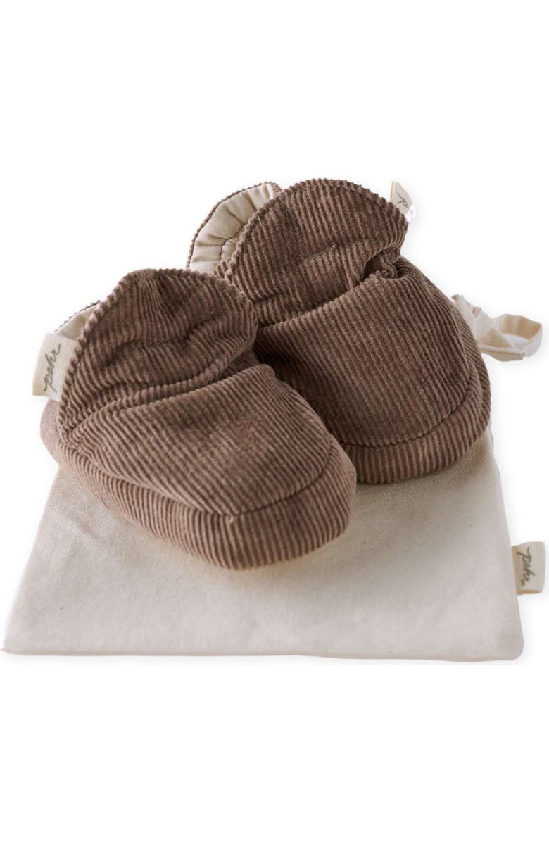 Pehr Organic Cotton Corduroy Bootie, Main, color, Portobello