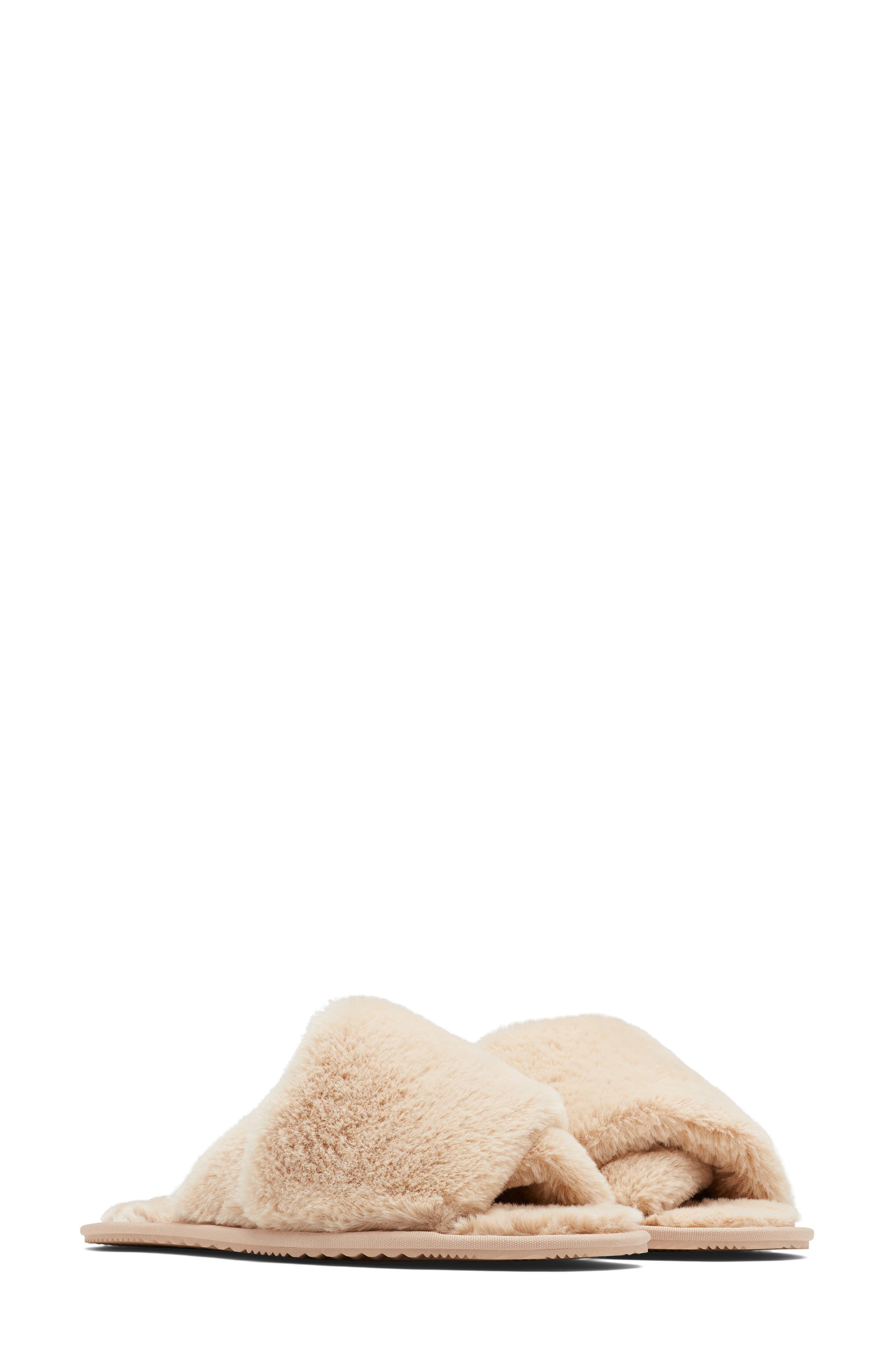 SOREL Go Mail Run Faux Fur Slide Slipper