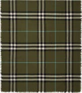 Burberry Giant Check Lightweight Wool Scarf