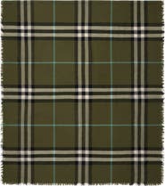 Burberry Giant Check Lightweight Wool Scarf