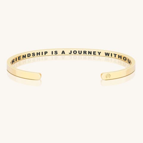A True Friendship Is A Journey Without An End bracelet