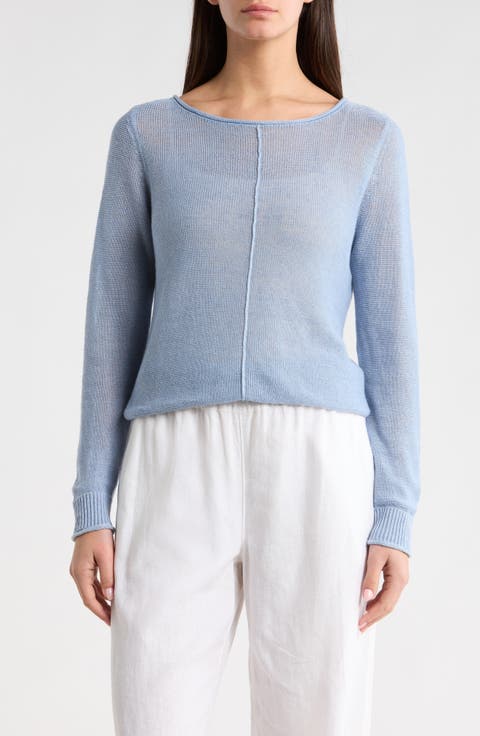 Cedar Relaxed Fit Linen Sweater