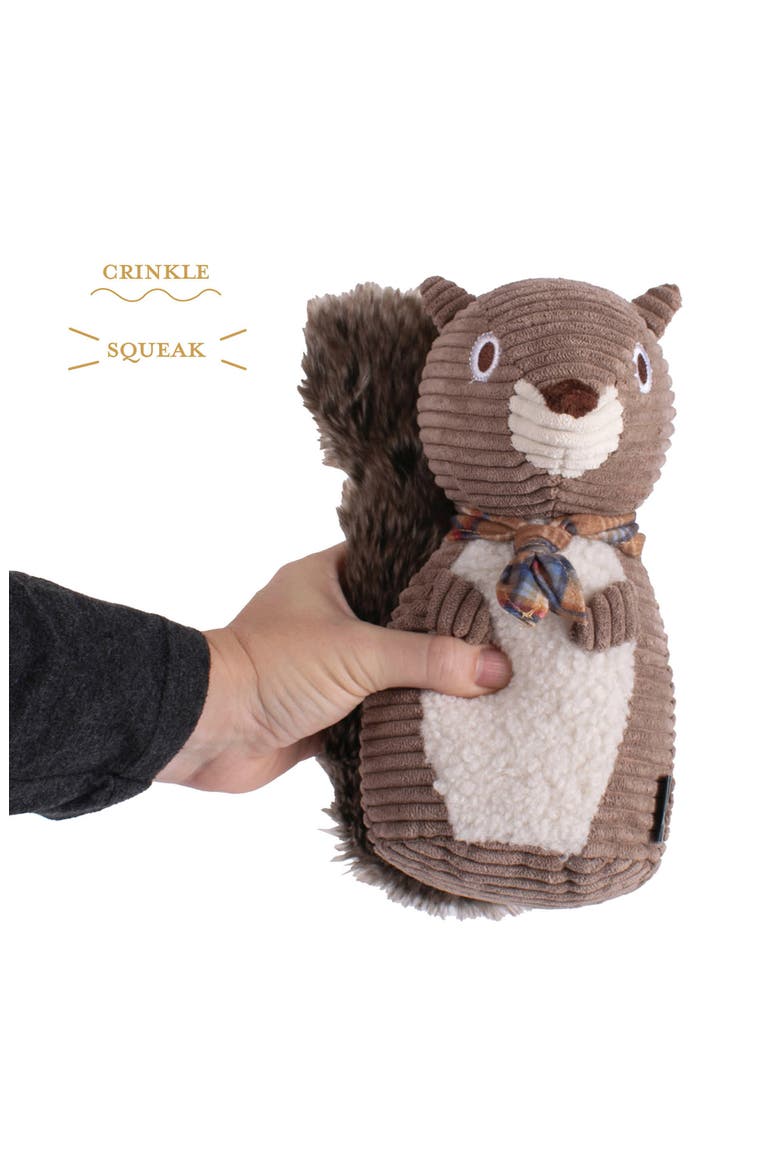 Plush Dog Toy, Alternate, color, SQUIRREL