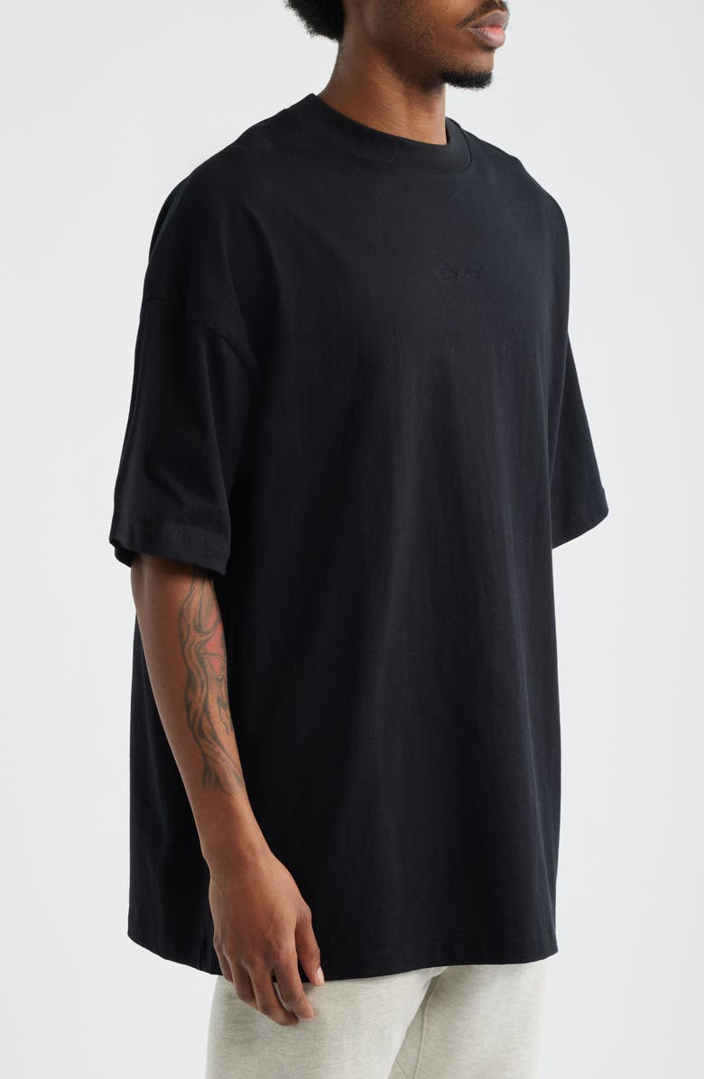 Fear of God Essentials Signature '90s Fit Logo T-Shirt, Alternate, color, Black