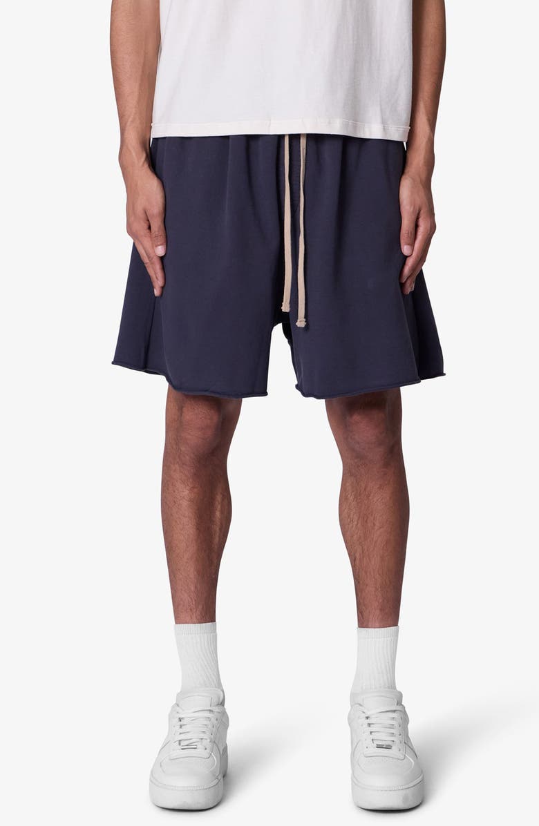 mnml Oversize Cotton Sweat Shorts, Main, color, 