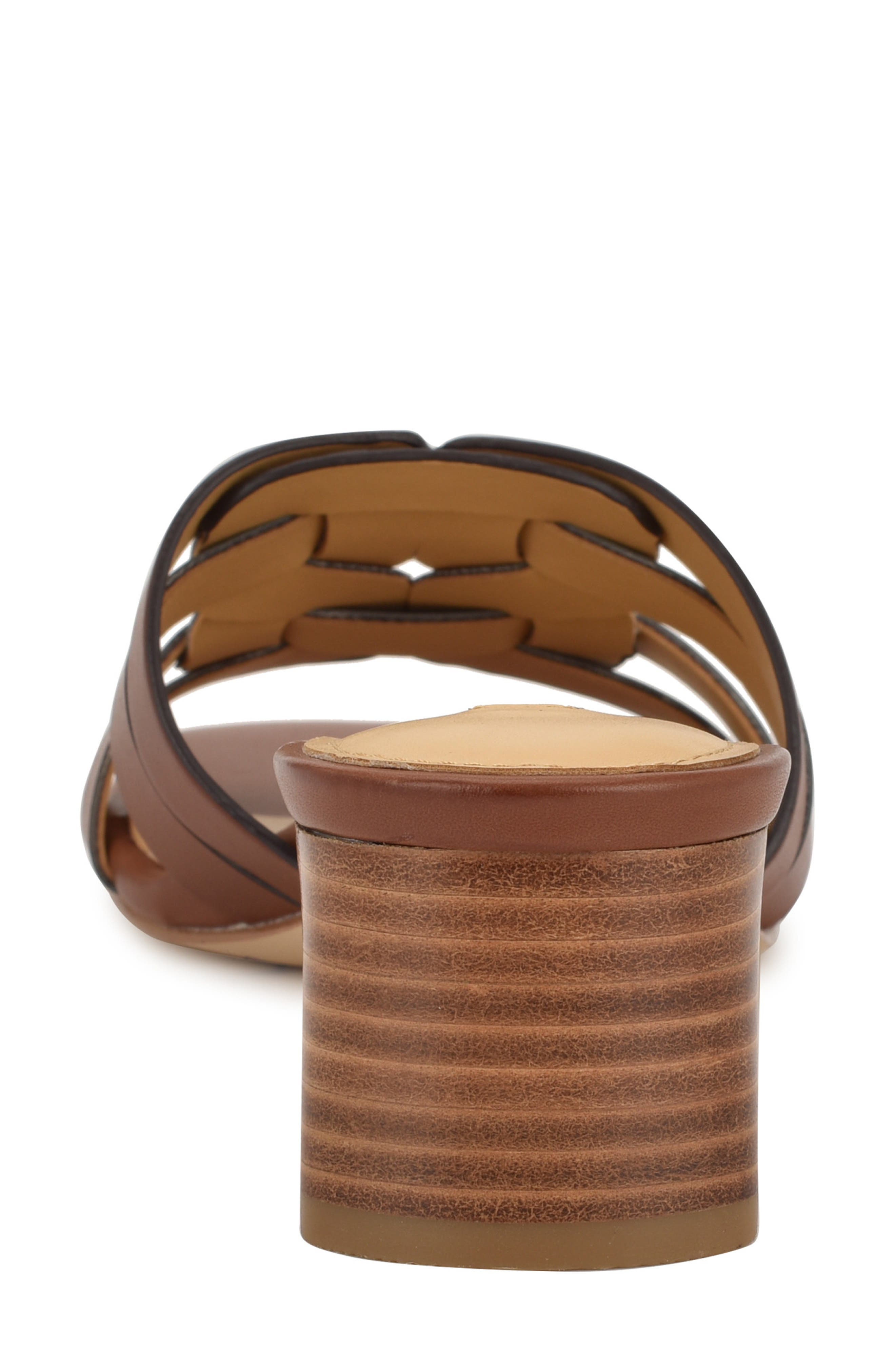 Nine West Gennie Slide Sandal, Alternate, color, Medium Brown