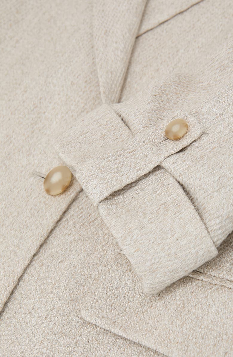 Reiss Double Breasted Blazer, Alternate, color, Neutral