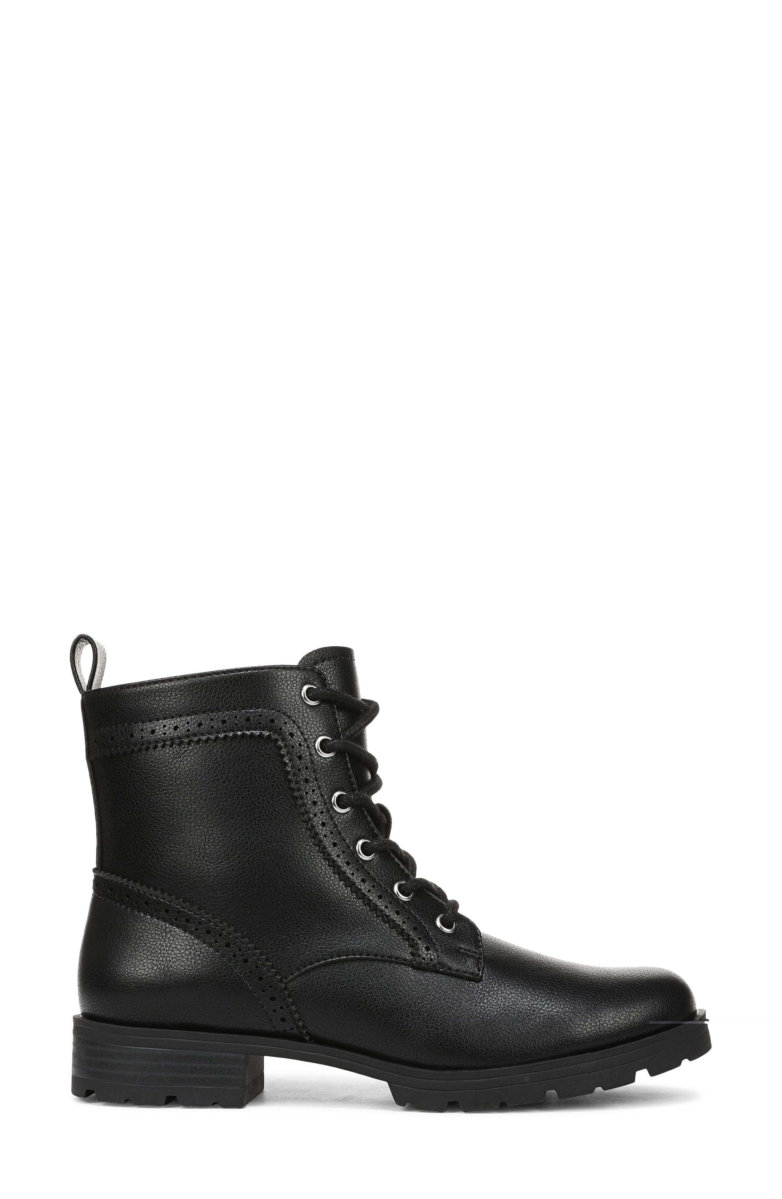 Lena Combat Boot, Alternate, color, BLACK