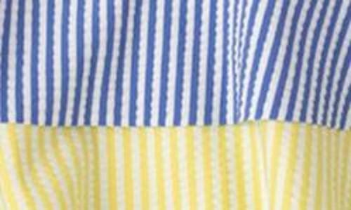 SHADE CRITTERS SHADE CRITTERS KIDS' STRIPE SEERSUCKER RUFFLE TIERED COVER-UP SKIRT 