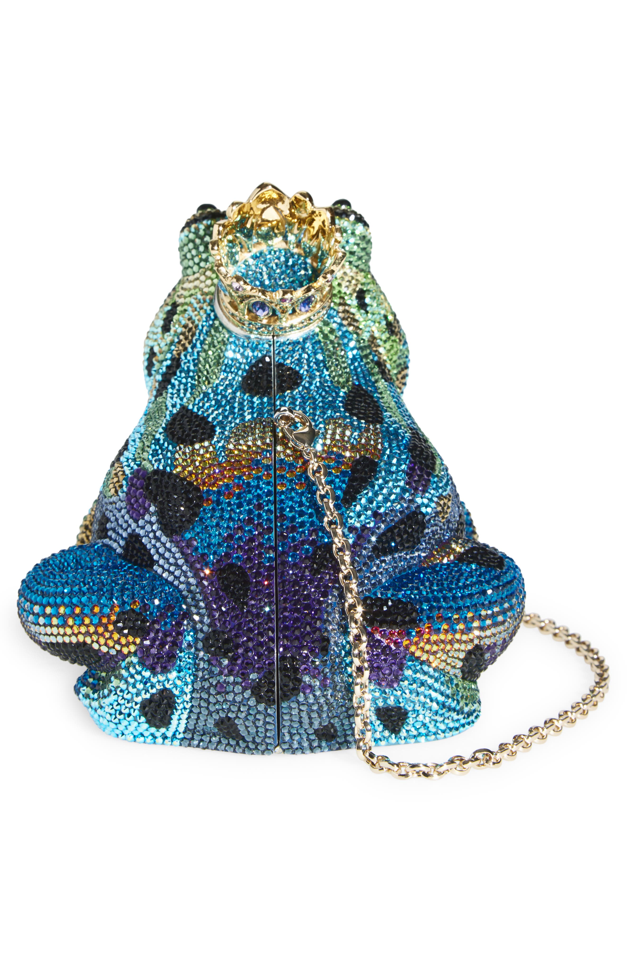 Frog Prince Charming Clutch, Alternate, color, SILVER JET MULTI