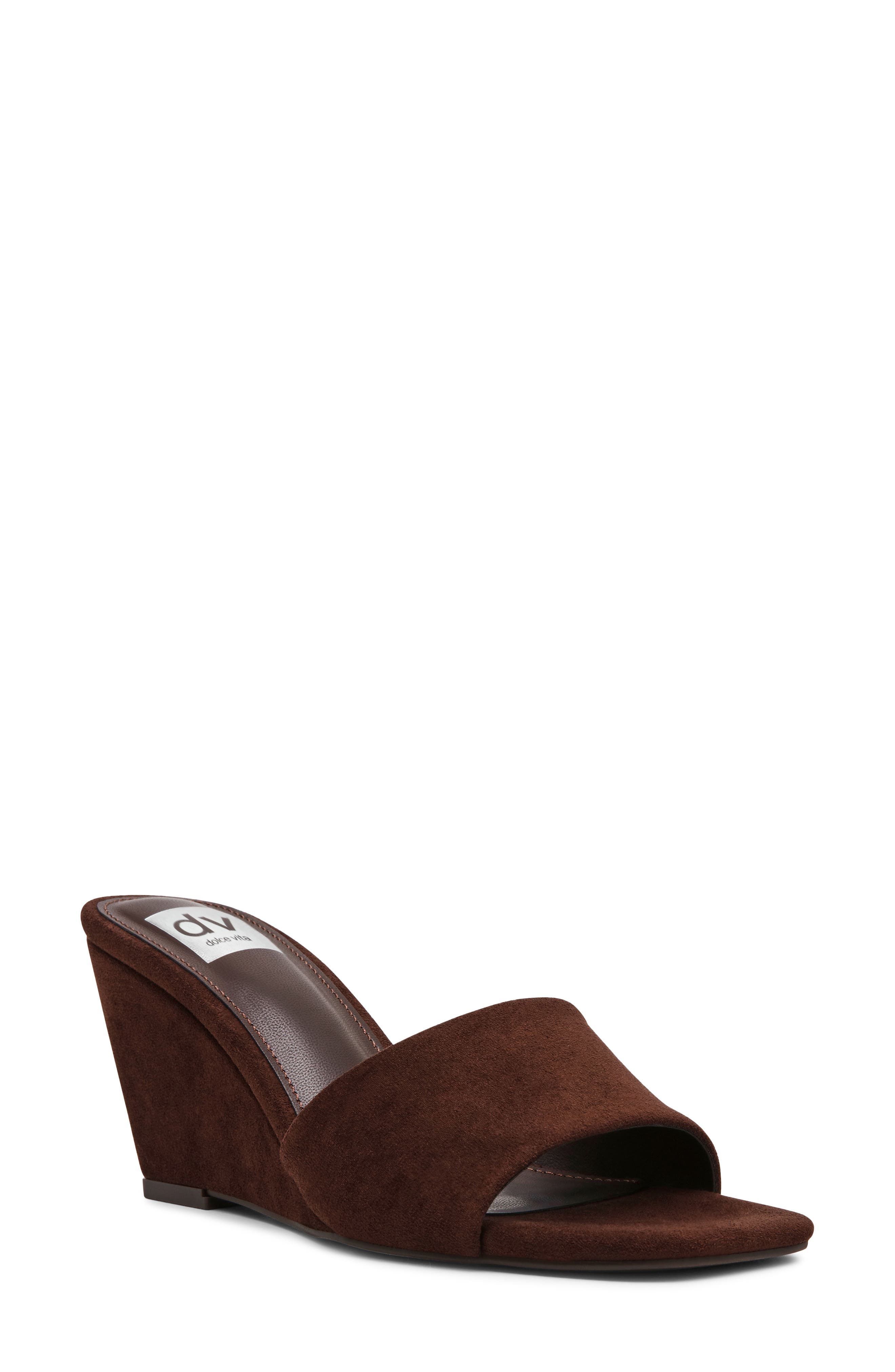 Everess Square Toe Mule, Main, color, BROWN