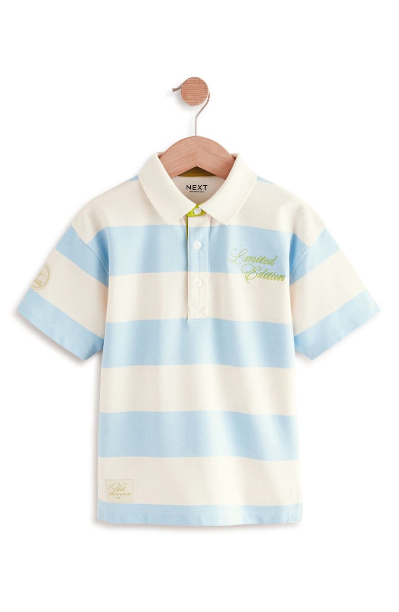 NEXT Kids' Stripe Cotton Piqué Polo, Main, color, 