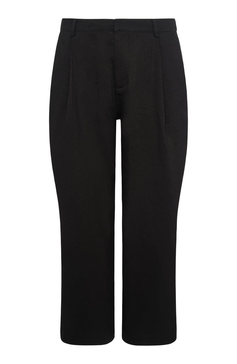 Onia High-Waist Straight Leg Pant, Alternate, color, Black
