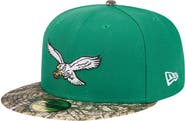 New Era Men's New Era Kelly Green Philadelphia Eagles Active Two-Tone Camo 59FIFTY Fitted Hat