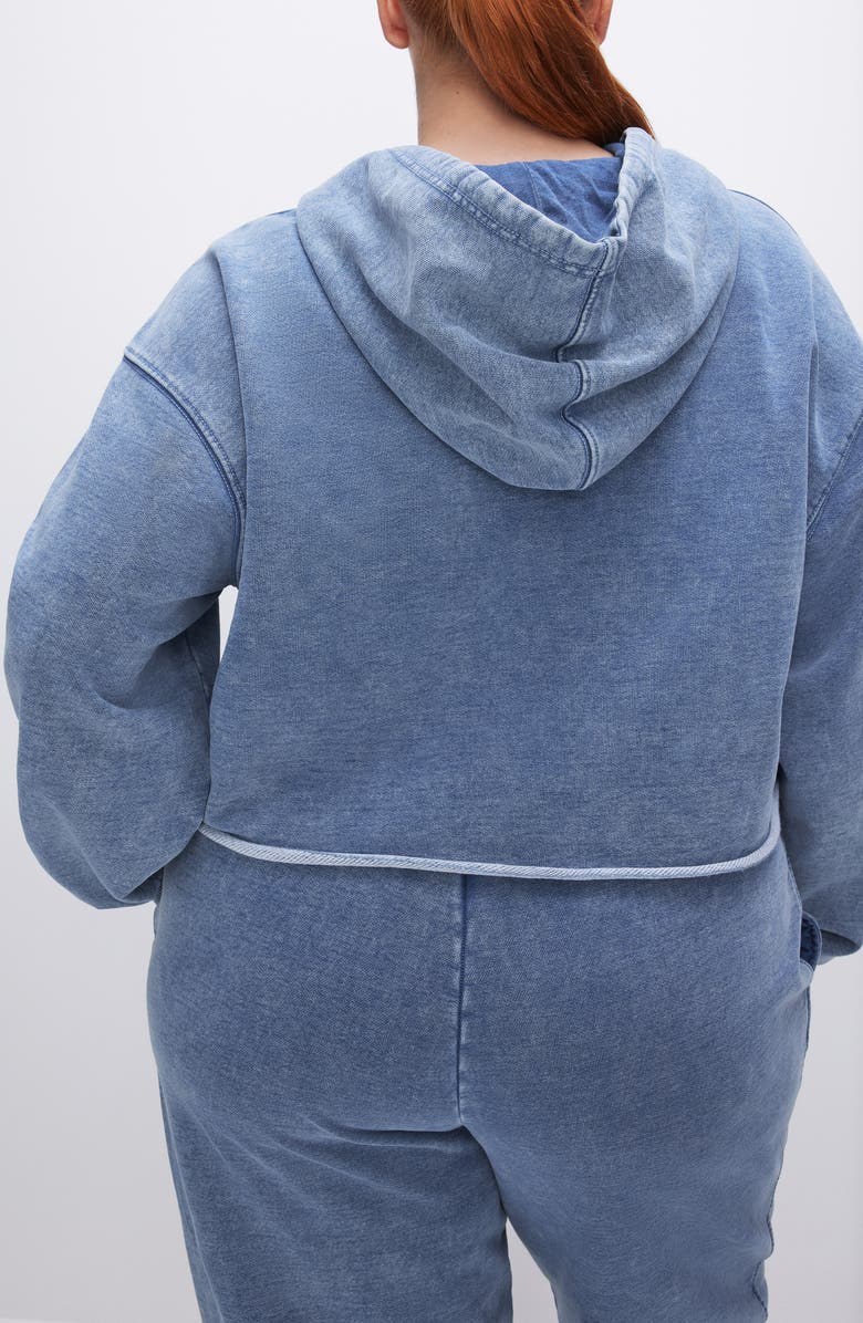 Good American Jeanius Oversize Terry Hoodie, Alternate, color, 