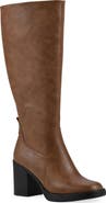 White Mountain Footwear Mackle Tall Shaft Block Heel Boot