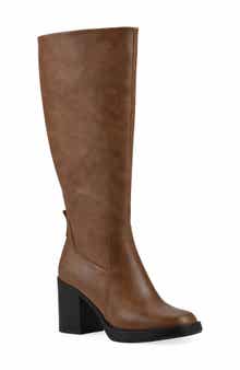 White Mountain Footwear Mackle Tall Shaft Block Heel Boot