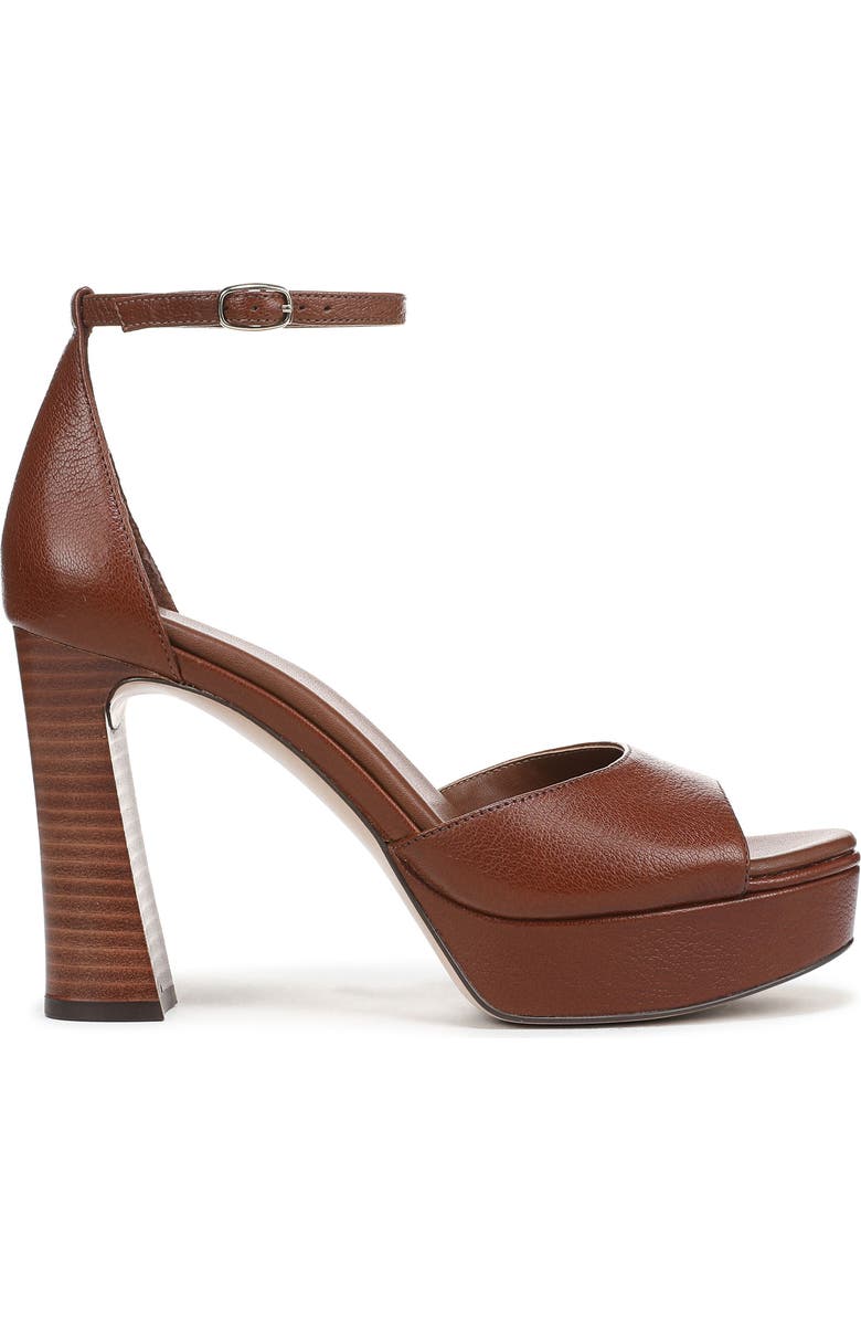 27 EDIT Naturalizer Delphie Ankle Strap Platform Sandal, Alternate, color, Caramel Brown