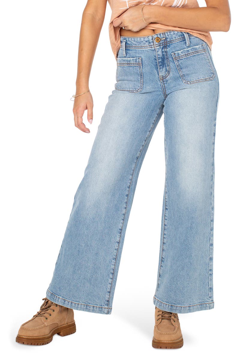 Roxy Baby Baby Wide Leg Jeans, Main, color,