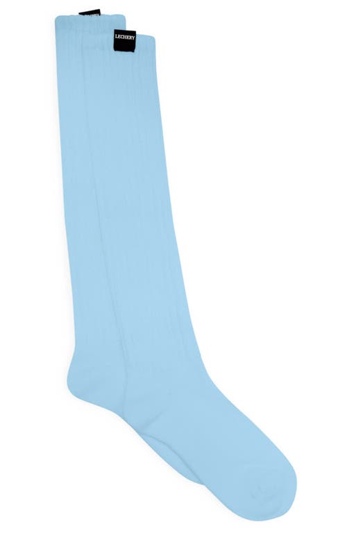 Lechery ® Gender Inclusive Scrunch Crew Socks In Blue