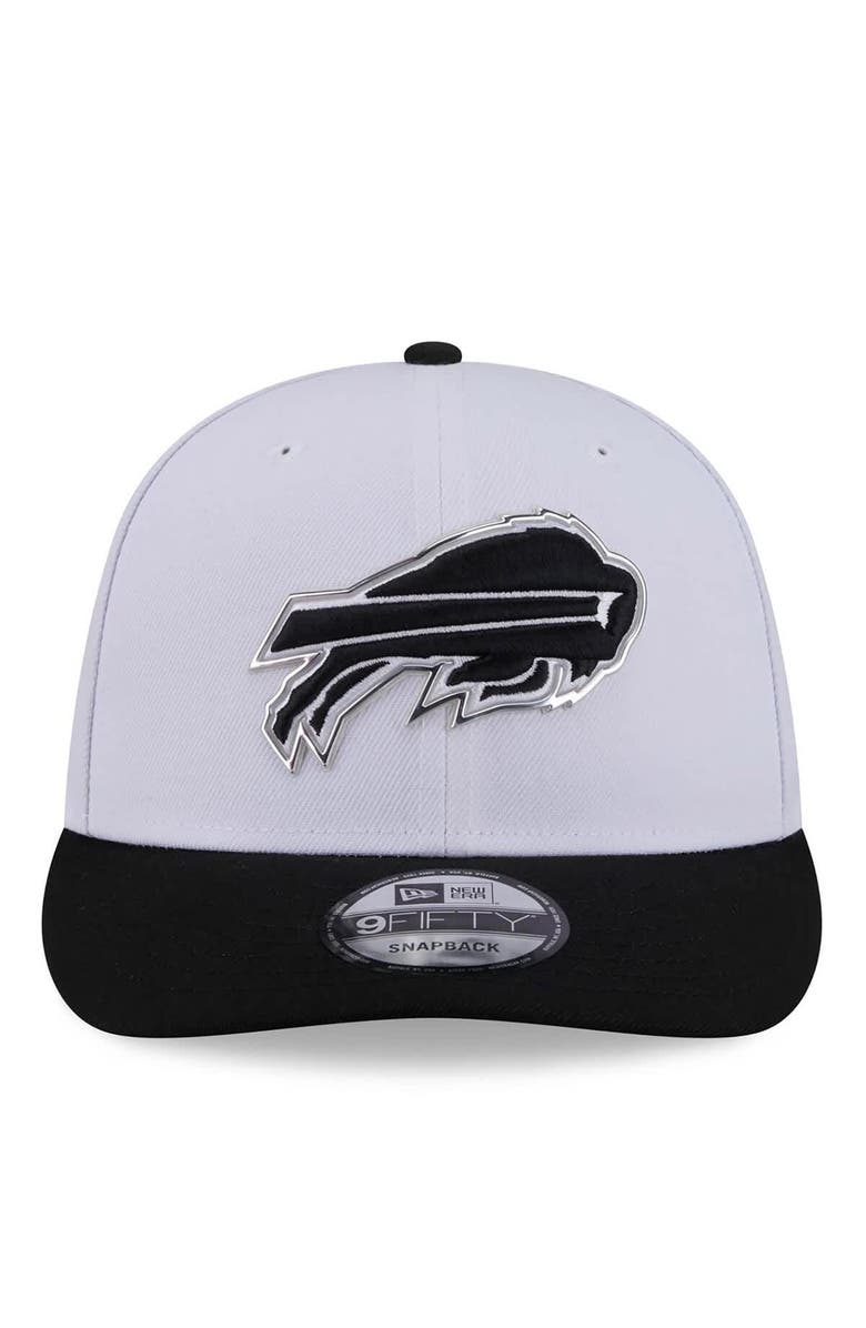 New Era Men's New Era White/Black Buffalo Bills 2026 NFL Draft Pre-Curved 9FIFTY Snapback Hat, Alternate, color, White