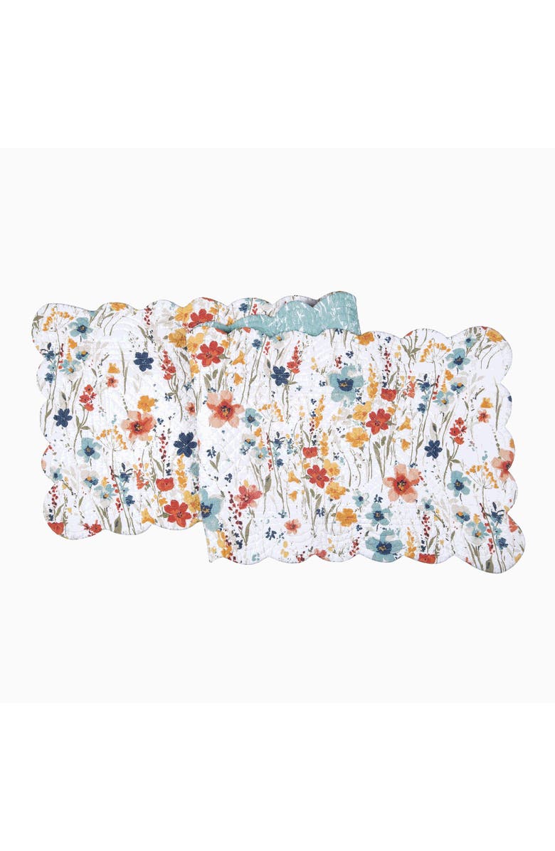 C&F Home Sheila Table Runner 14" x 51", Main, color, White