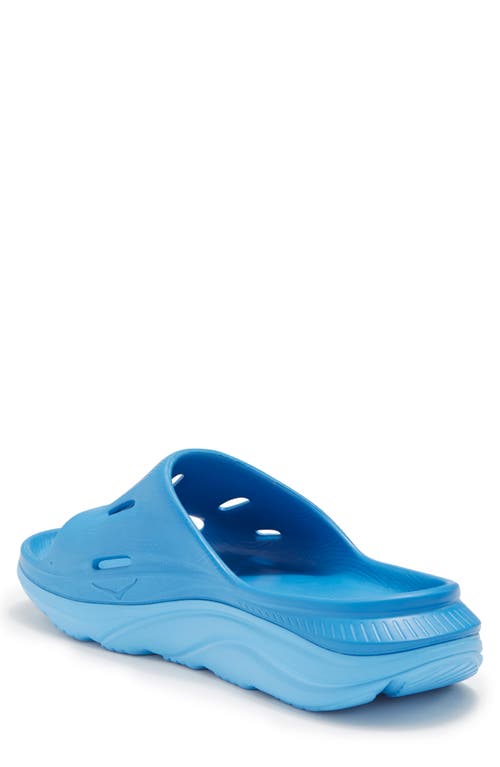 Hoka Gender Inclusive Ora Recovery Slide 3 Sandal In Blue