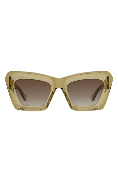 Chunky Anagram 46mm Rectangular Sunglasses