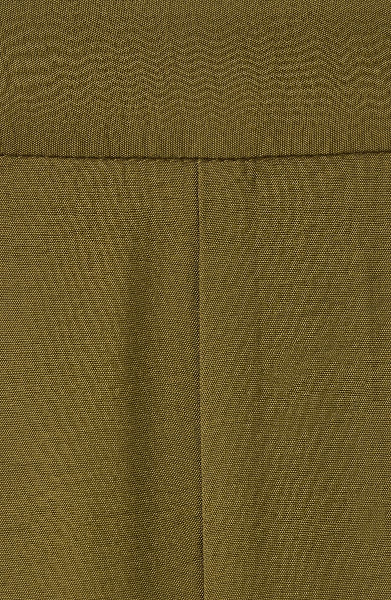 MANGO Mid Rise Straight Leg Pants, Alternate, color, Green