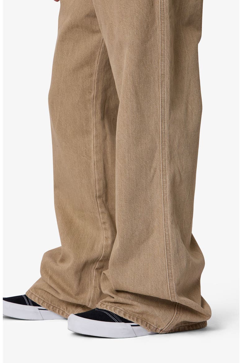 Washed Kick Flare Jeans, Alternate, color, KHAKI