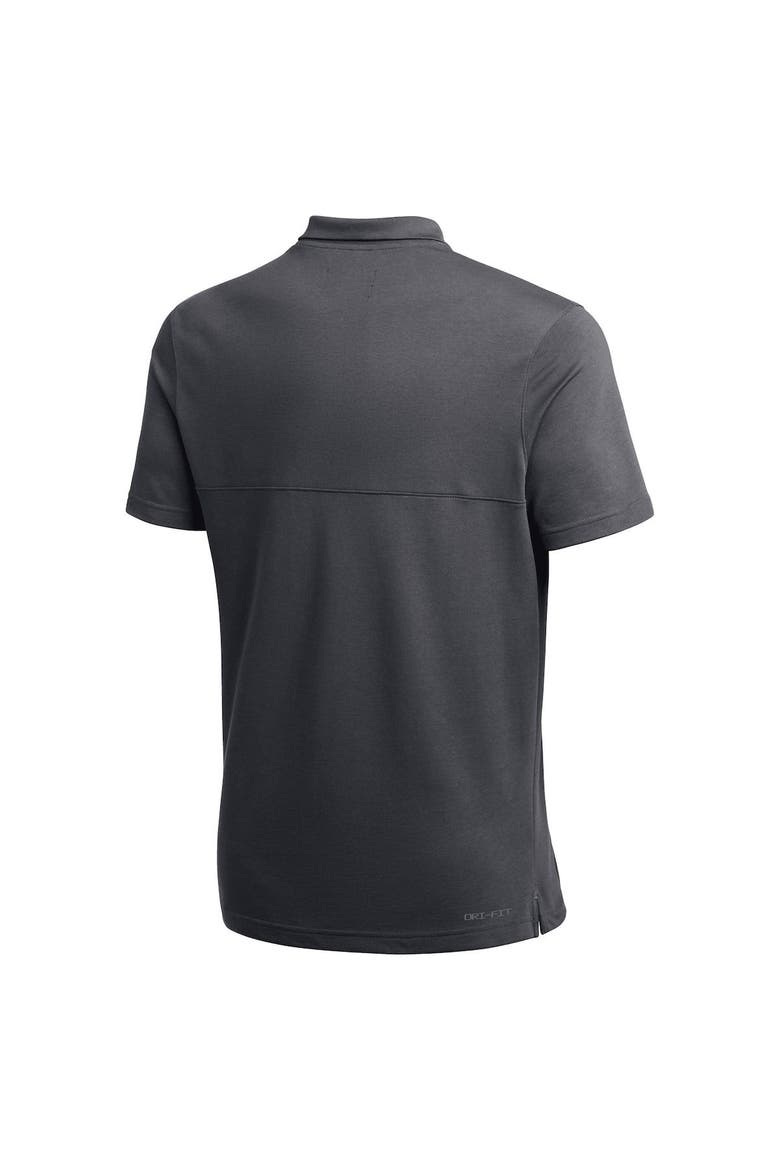 Men's Jordan Brand Anthracite Oklahoma Sooners 2022 Coaches Performance Polo, Alternate, color, Anthracite