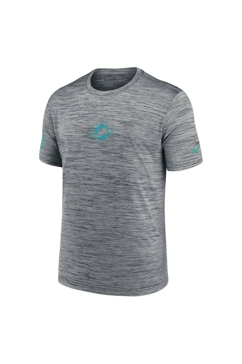 Men's Nike Gray Miami Dolphins Sideline Velocity Performance T-Shirt, Alternate, color, Gray