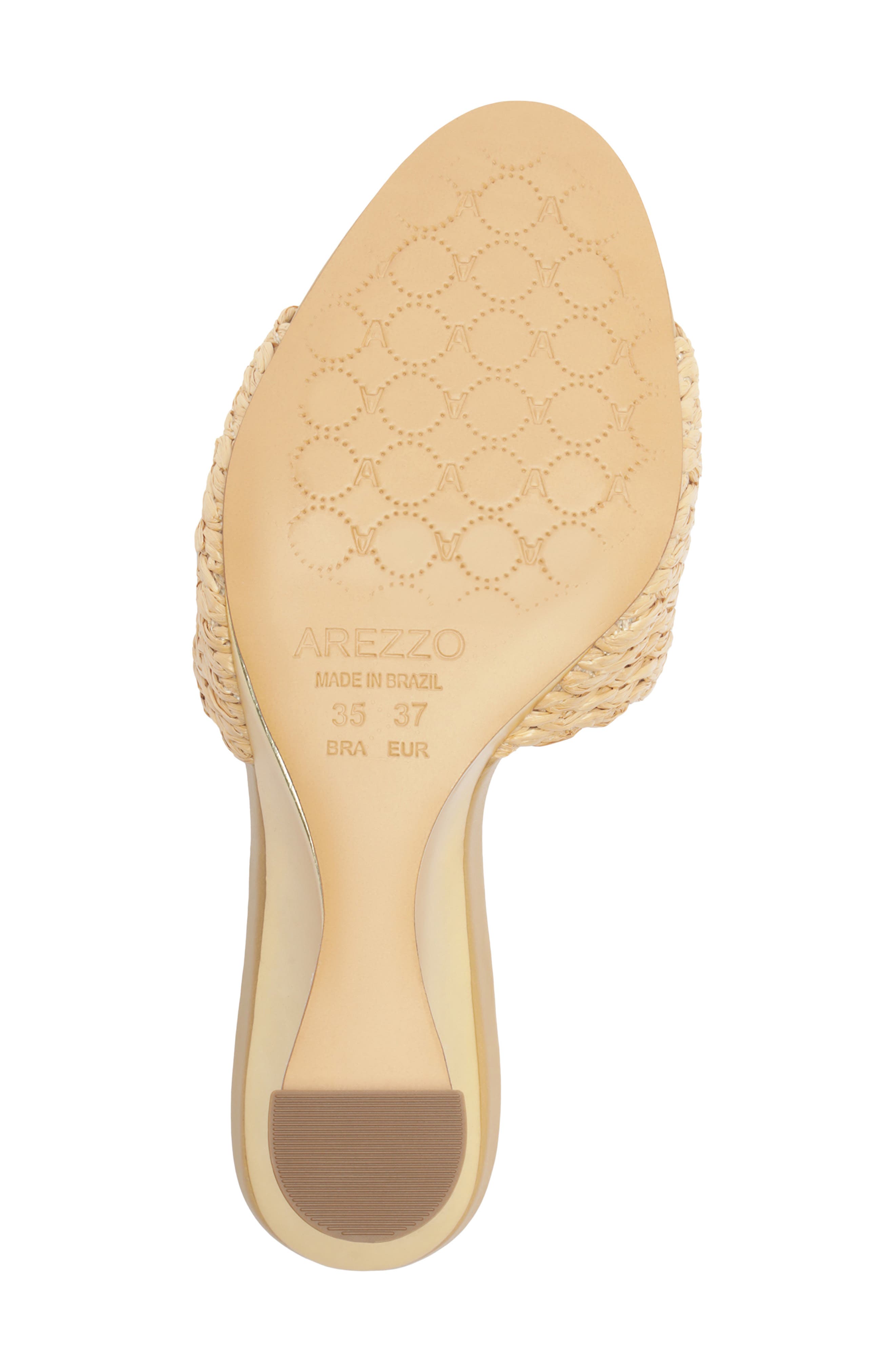 Arezzo Renata Wedge Sandal, Alternate, color, Palha