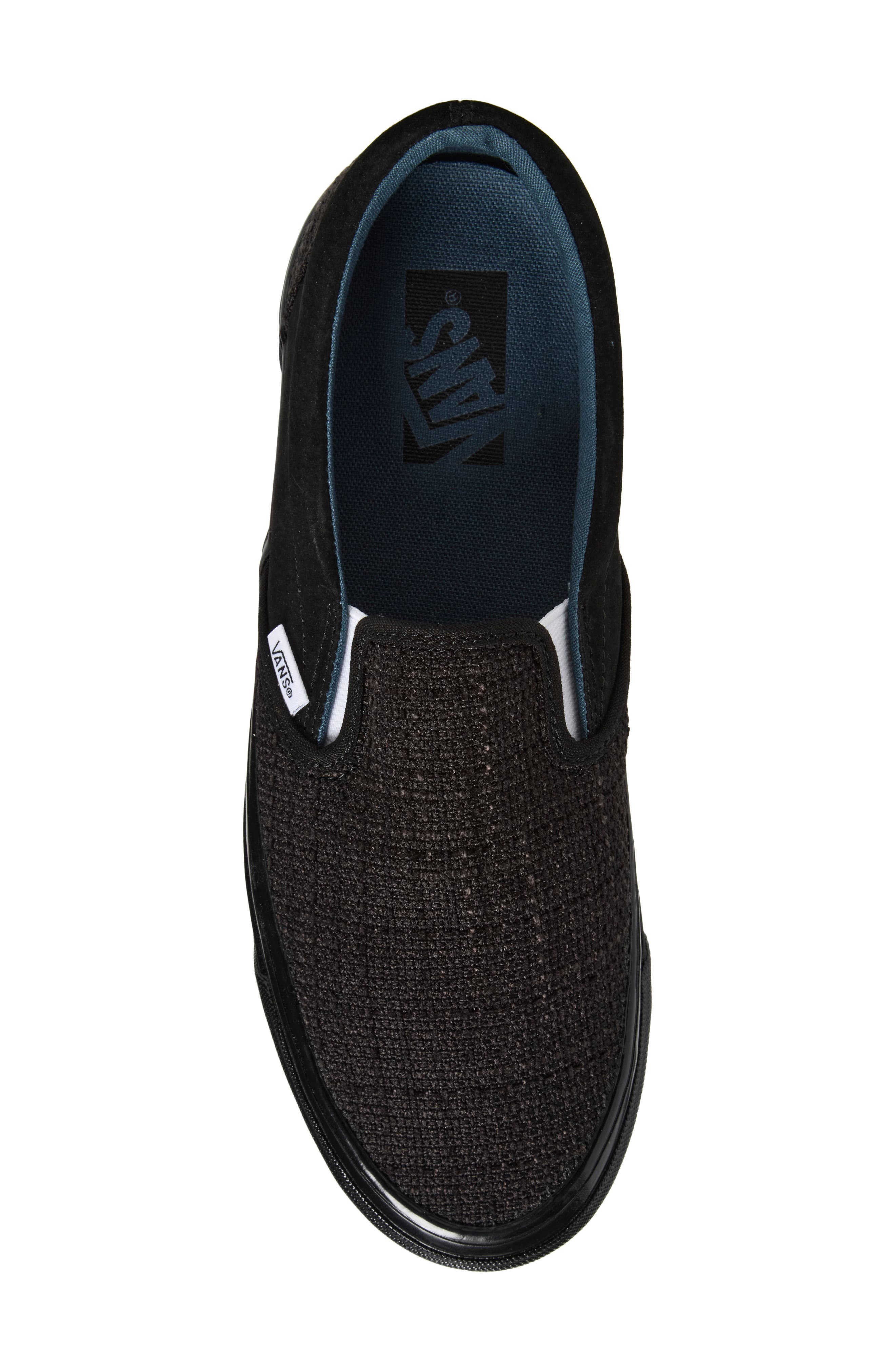 Classic Slip-On 98 Tweed Black Sneaker, Alternate, color, LX CLASSIC SLIP-ON BLACK