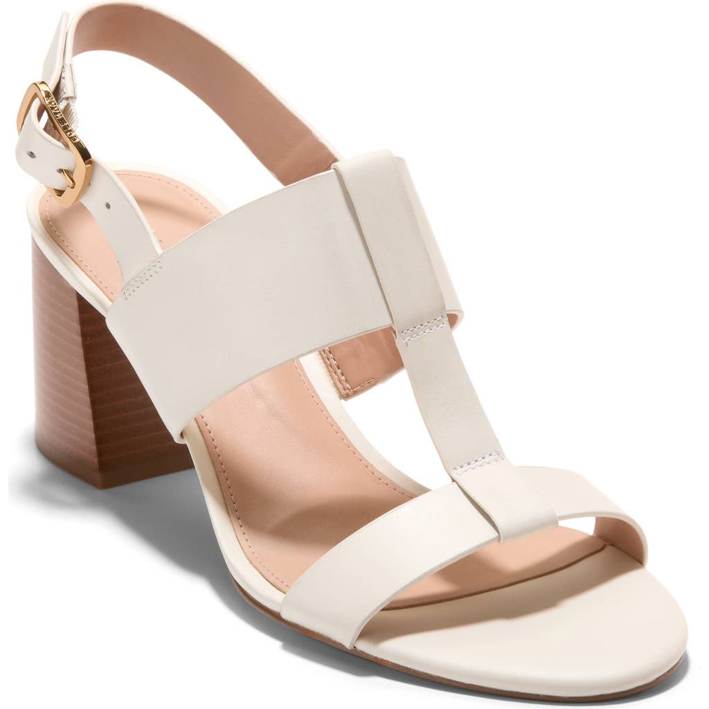 Cole Haan Josie T-strap Sandal In Ivory Leather