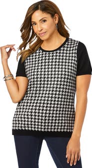 Jessica London Fine Gauge Crewneck Knit Shell