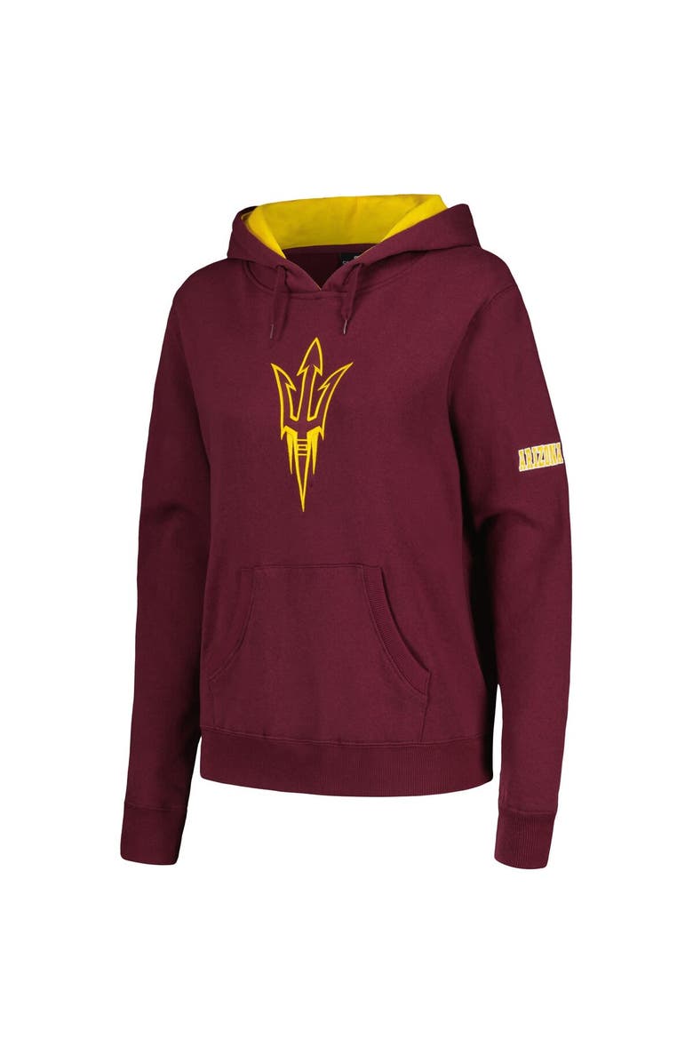 STADIUM ATHLETIC Women's Maroon Arizona State Sun Devils Team Big Logo Pullover Hoodie, Alternate, color, 