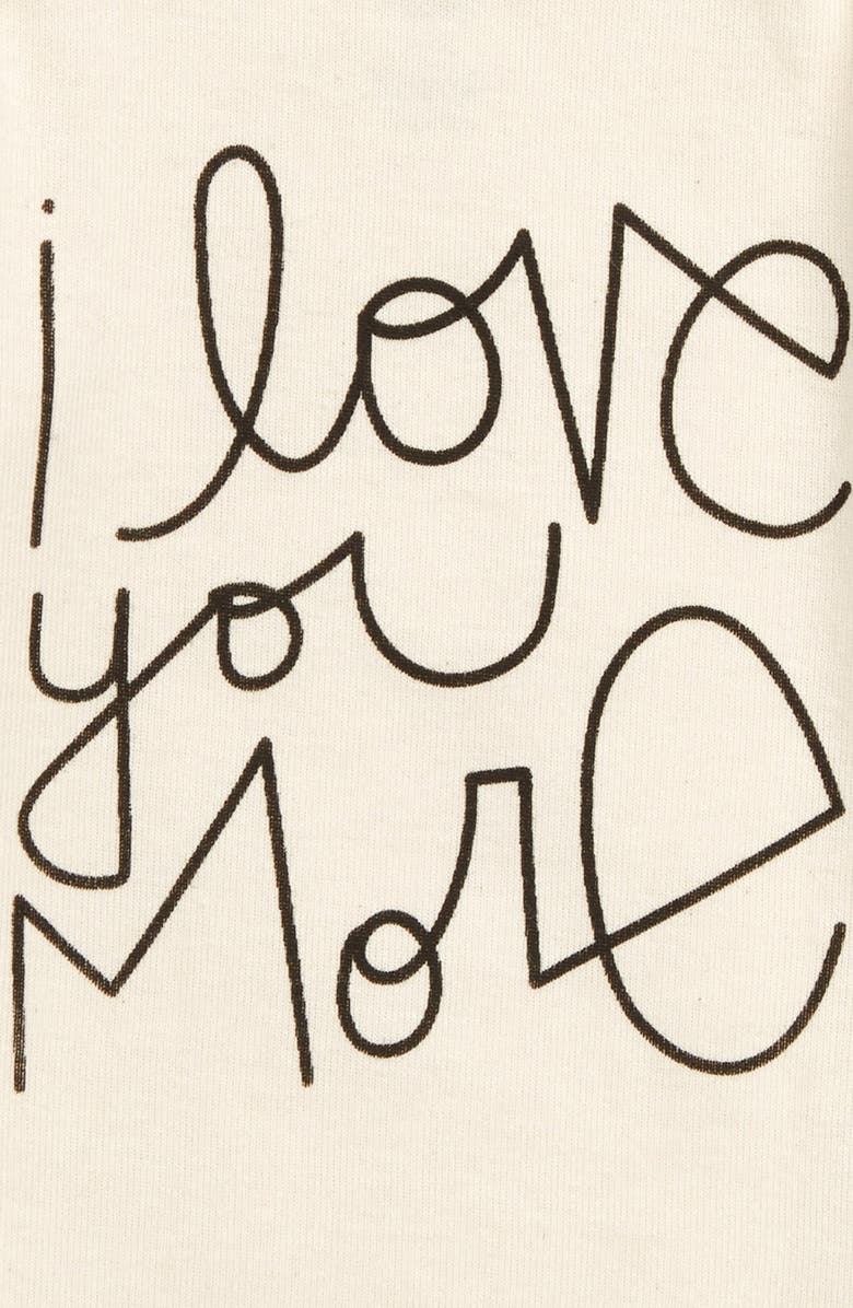 Tenth & Pine Love You More Organic Cotton Bodysuit, Alternate, color,