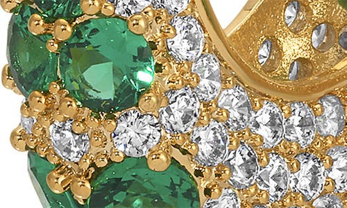 Eye Candy Los Angeles Serena Cubic Zirconia Hoop Earrings In Gold