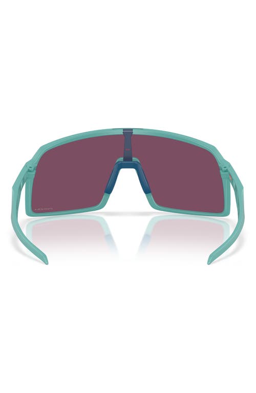 Oakley Sutro 137mm Prizm™ Wrap Shield Sunglasses In Matte Pacific/prizm Road Black