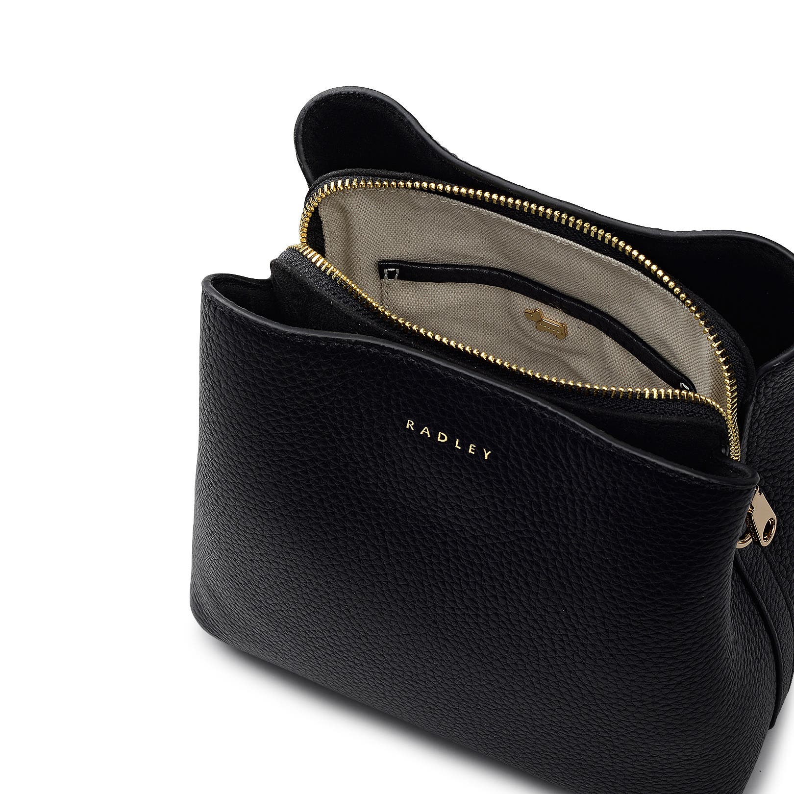 Radley Dukes Place Small Compartment Crossbody Bag, Alternate, color, Black