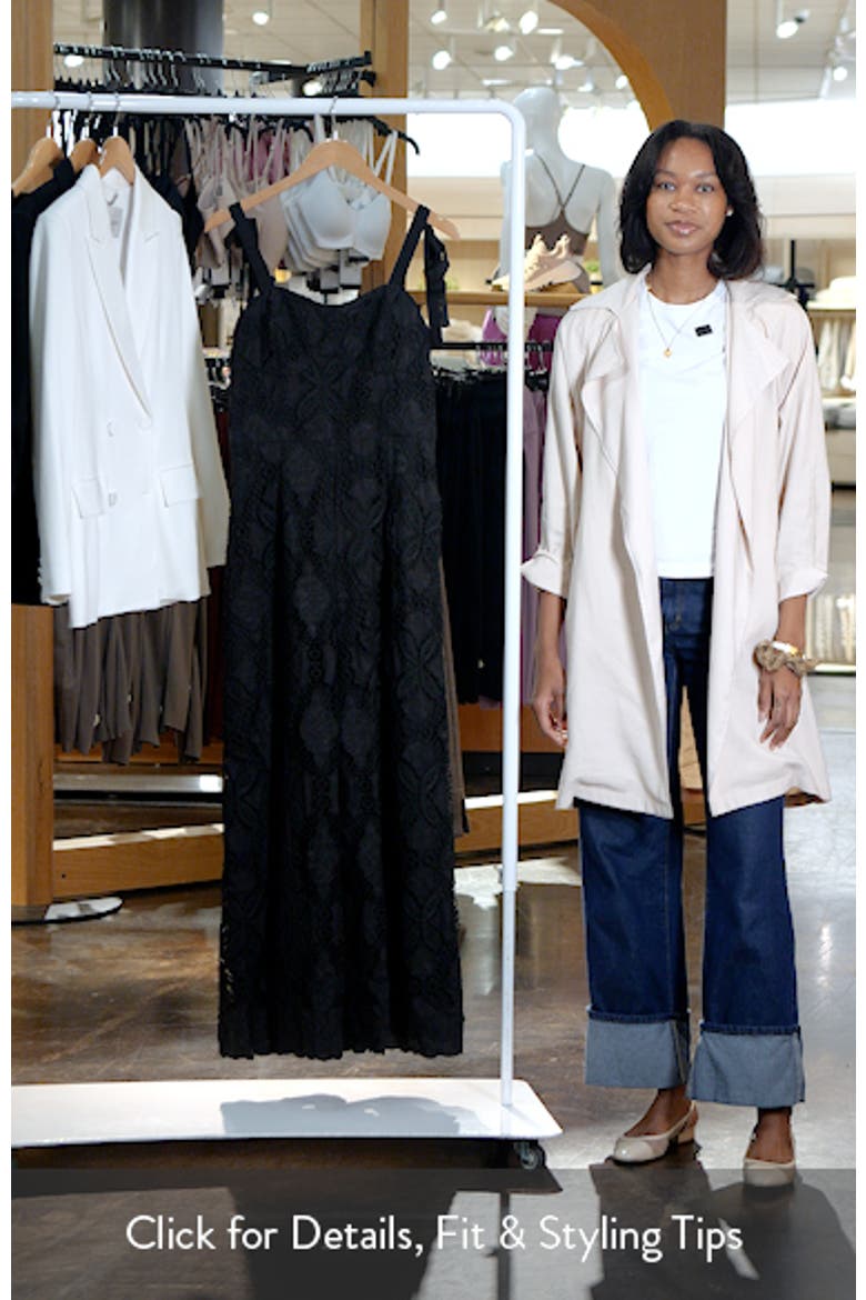 Raya Tie Strap Lace Jumpsuit video
