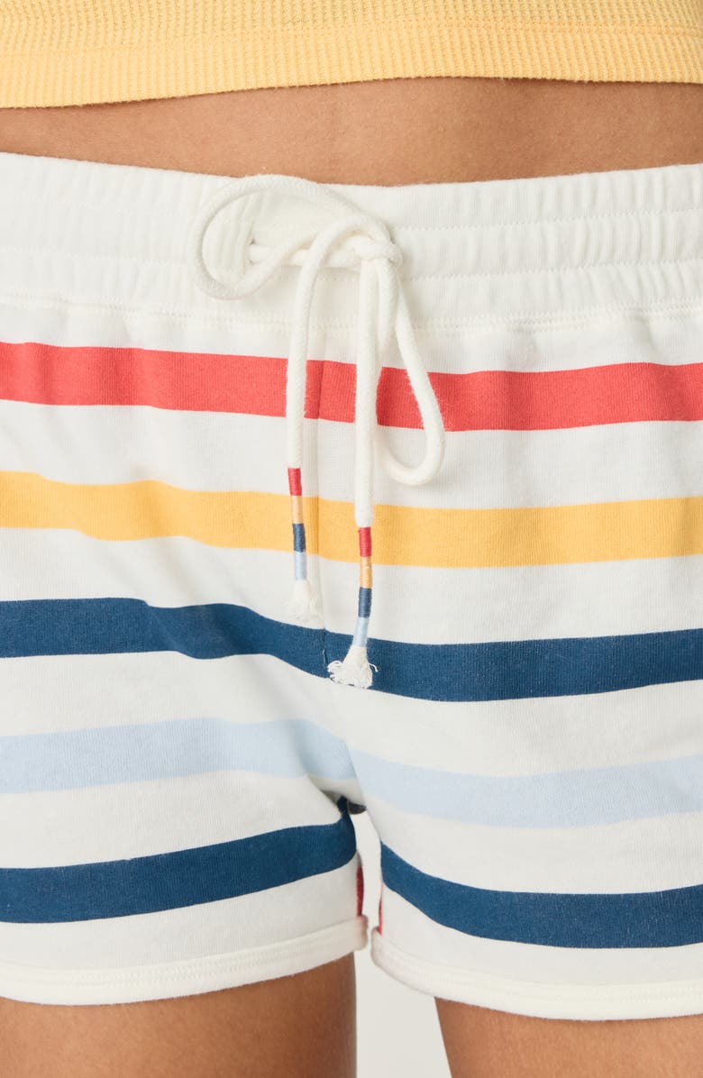 PJ Salvage Maritime Stripe Pajama Shorts, Alternate, color, 