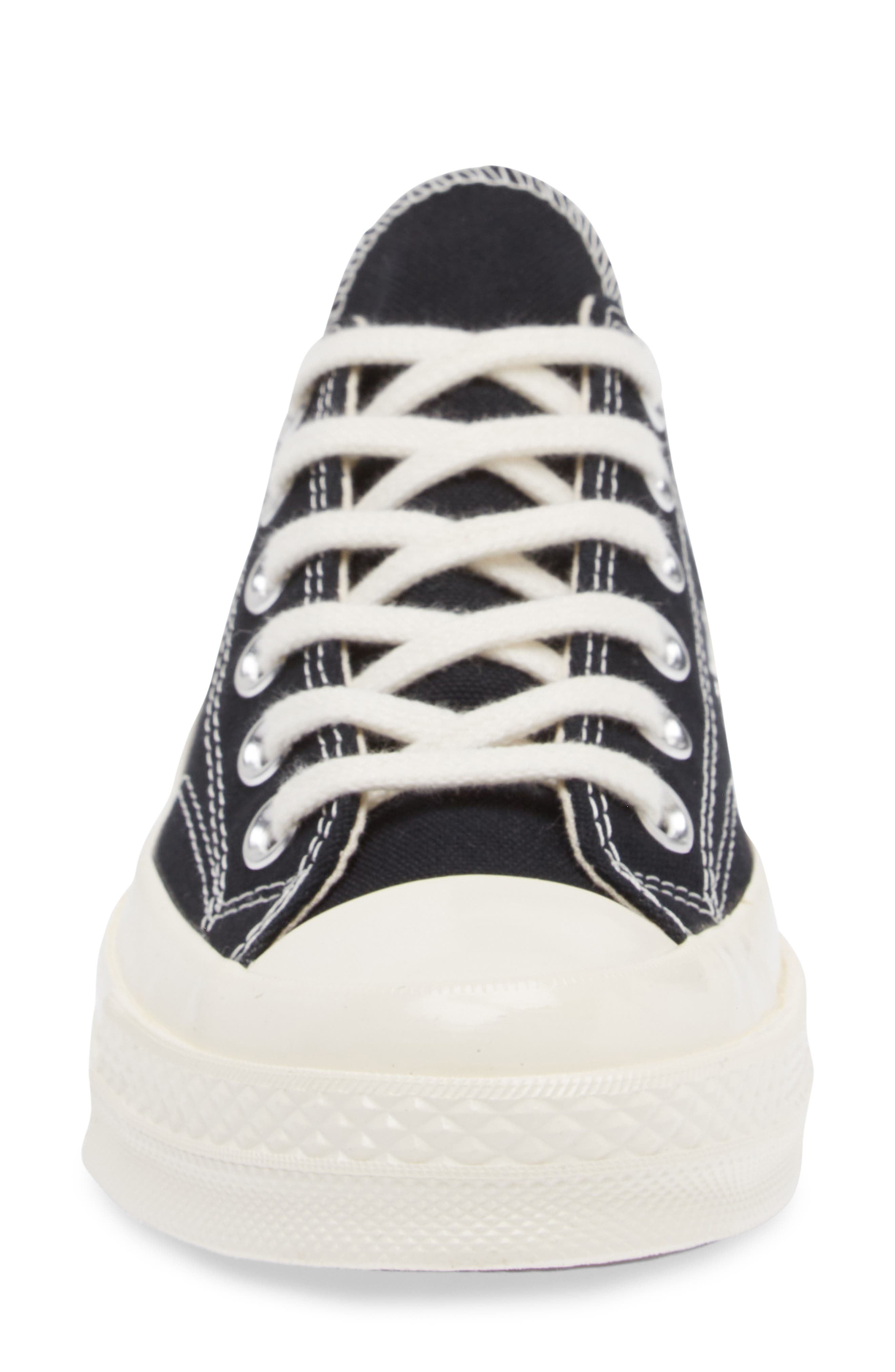 Comme des Garçons PLAY x Converse Chuck Taylor<sup>®</sup> All Star<sup>®</sup> Heart Low Top Sneaker, Alternate, color, 