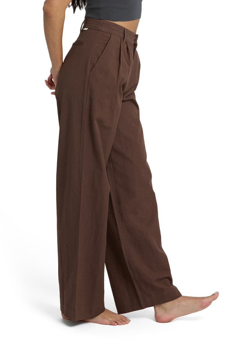 Billabong Perfect Day Pleated Pants, Alternate, color, Teak