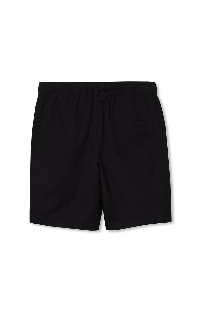 Lands' End Boys Husky Cotton Pull On Shorts, Alternate, color, Black