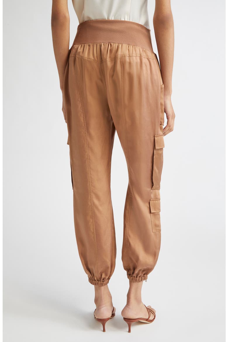 Raven Cargo Parachute Pants, Alternate, color, BROWN SANDSTONE